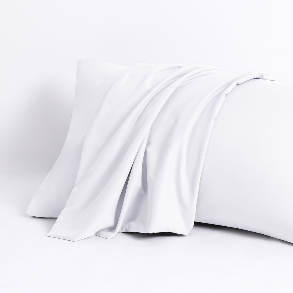 1 Pair Microfiber Pillowcases with Envelope Closure, Solid Color Pillow Caces