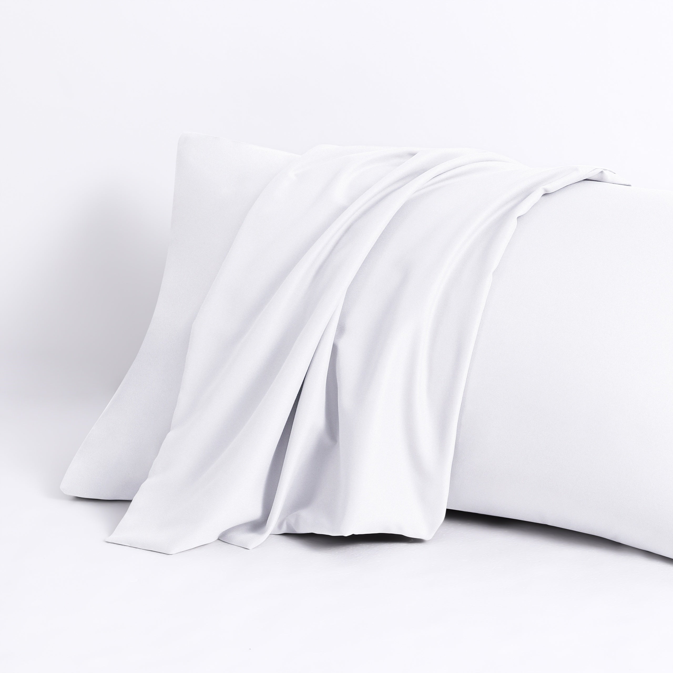 1 Pair Microfiber Pillowcases with Envelope Closure, Solid Color Pillow Caces
