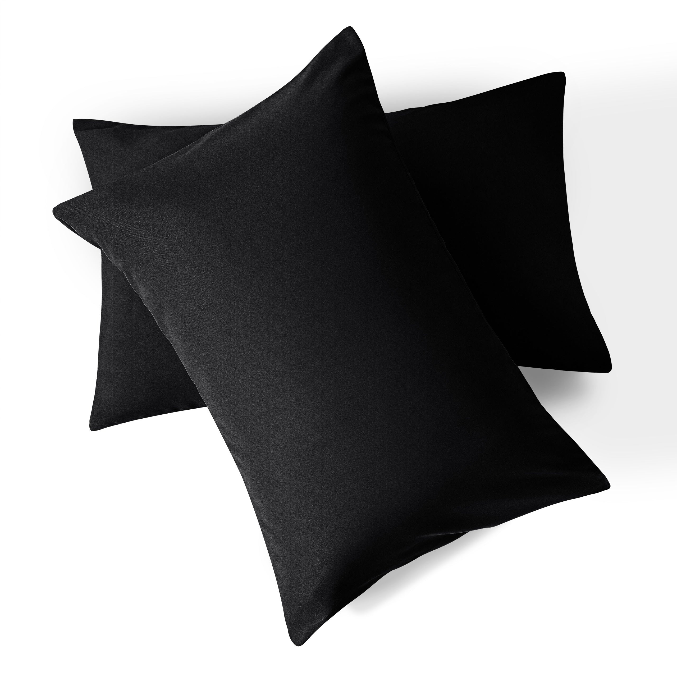 1 Pair Microfiber Pillowcases with Envelope Closure, Solid Color Pillow Caces